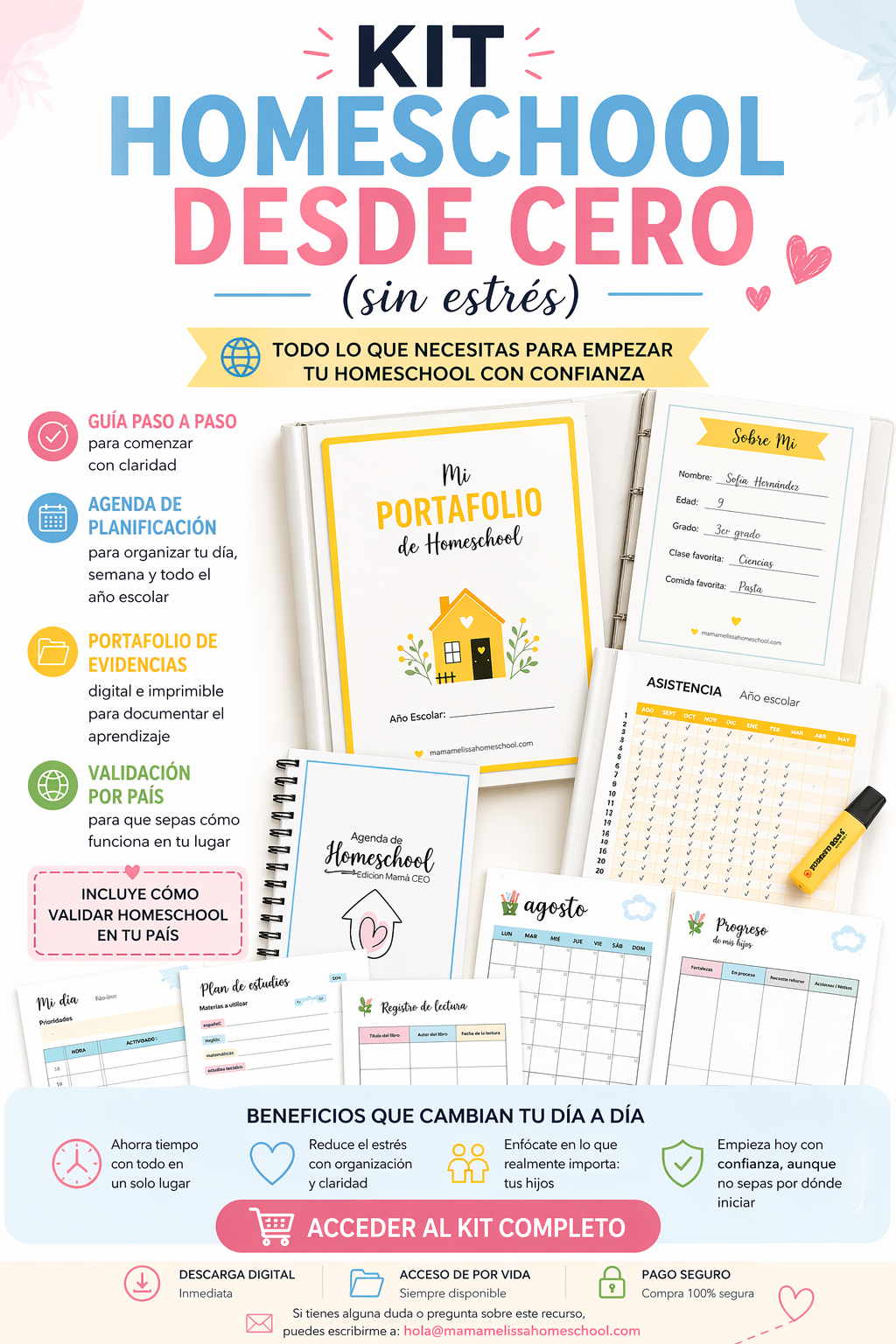 Kit Homeschool Desde Cero – Todos los materiales incluidos